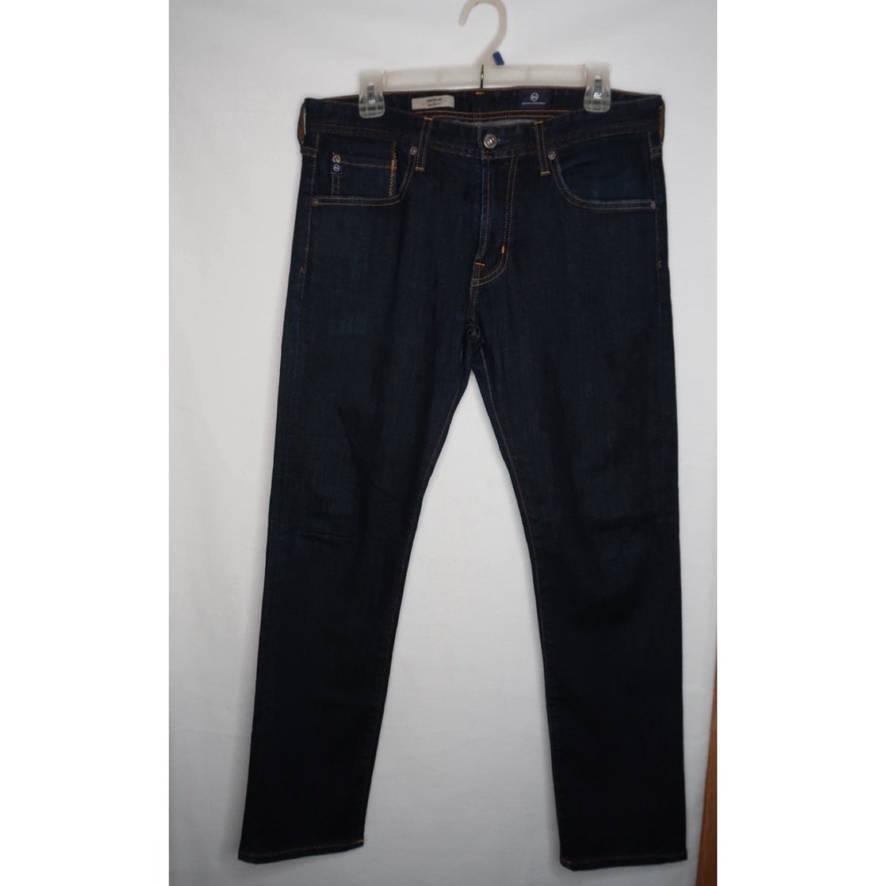 AG Jeans The Dylan Slim Skinny Dark Indigo Denim Mens Sz‎ 32x34 Quiet Luxury EUC